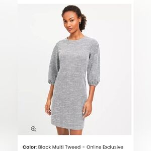Loft, Shimmer Tweed Mini Dress, Size 12